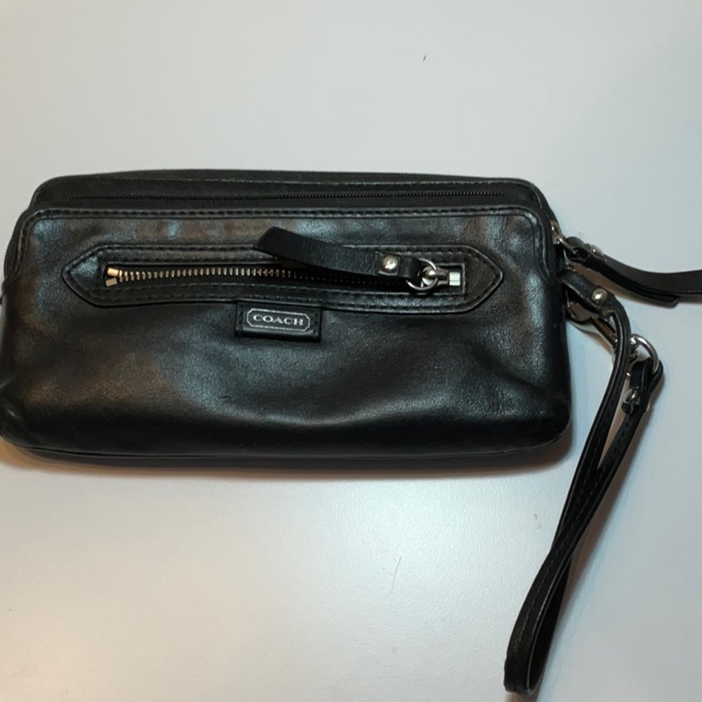 Vintage Coach Black Wristlet